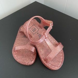 Baby Gap Glitter Pink Jelly Sandals